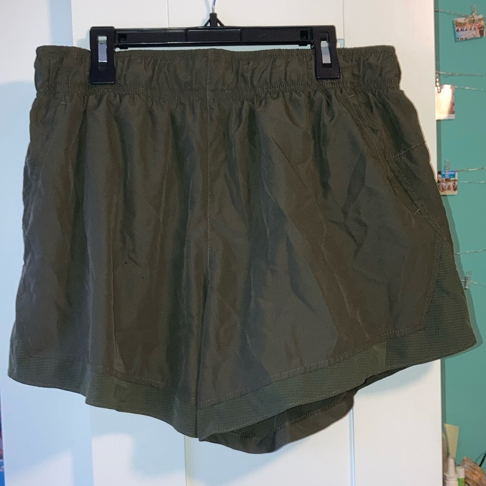 Athletic Works, L (12-14), green athletic shorts